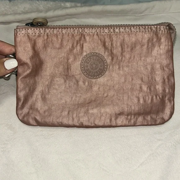 Kipling Rose Gold Wristlet Bag - Picture 2 of 5